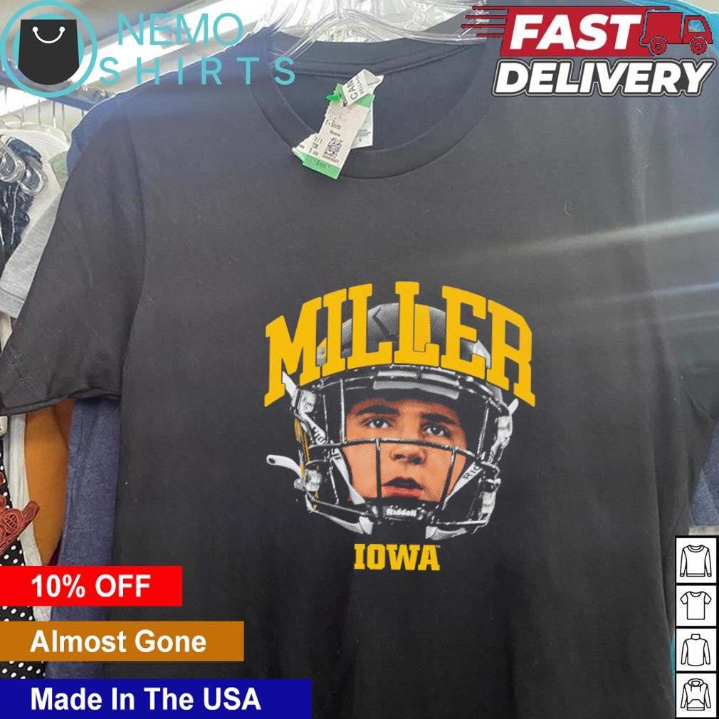 Eli Miller Iowa Hawkeyes head portrait - Adult & Kids T-Shirts, Sweatshirts & Hoodies apparel design preview 5