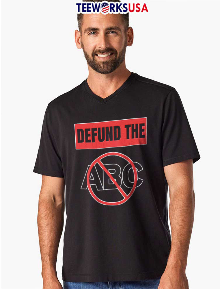 Defund The Abc Text Red Box Prohibition Symbol - Adult & Kids T-Shirts, Sweatshirts & Hoodies apparel design preview 8