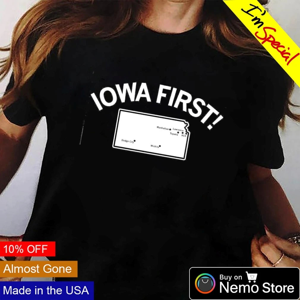 Zach Lahn puts Iowa first - Adult & Kids T-Shirts, Sweatshirts & Hoodies apparel design preview 3
