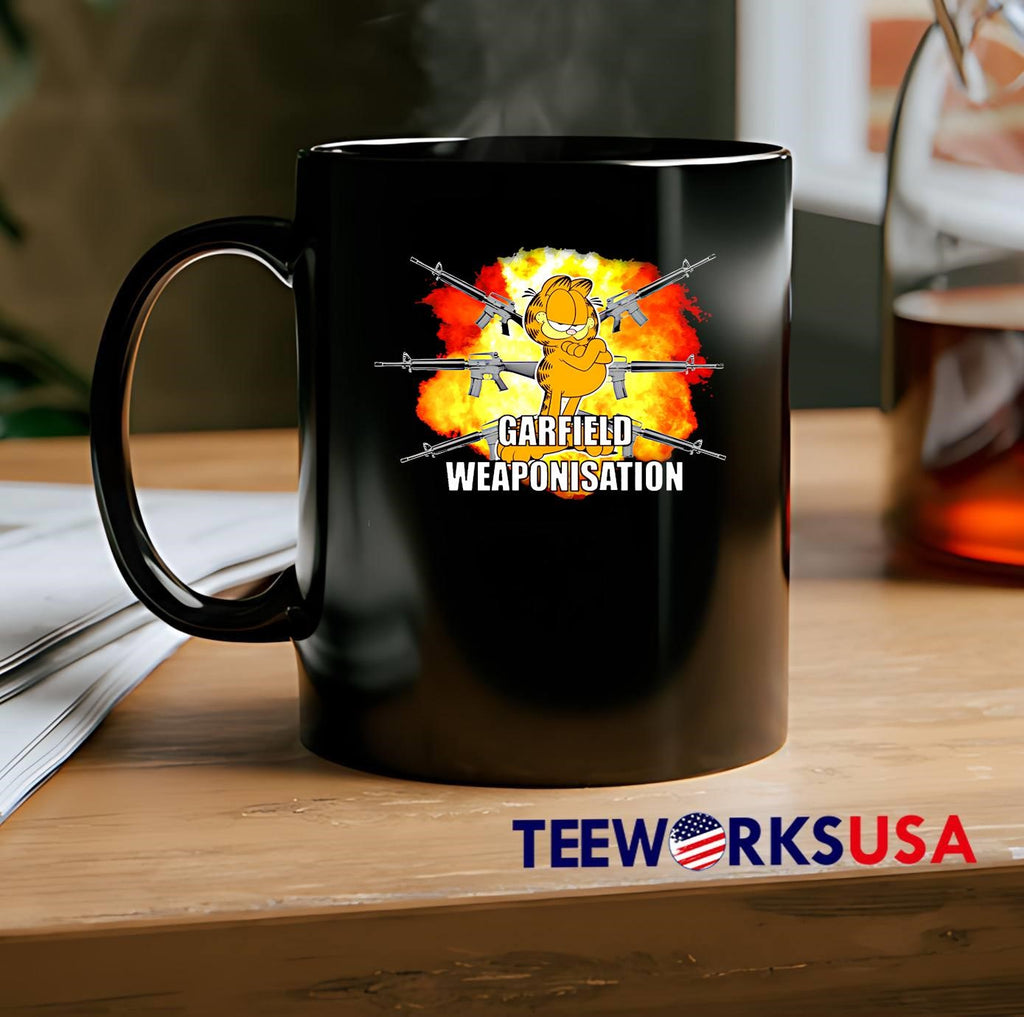 Garfield Weaponisation - Adult & Kids T-Shirts, Sweatshirts & Hoodies apparel design preview 2