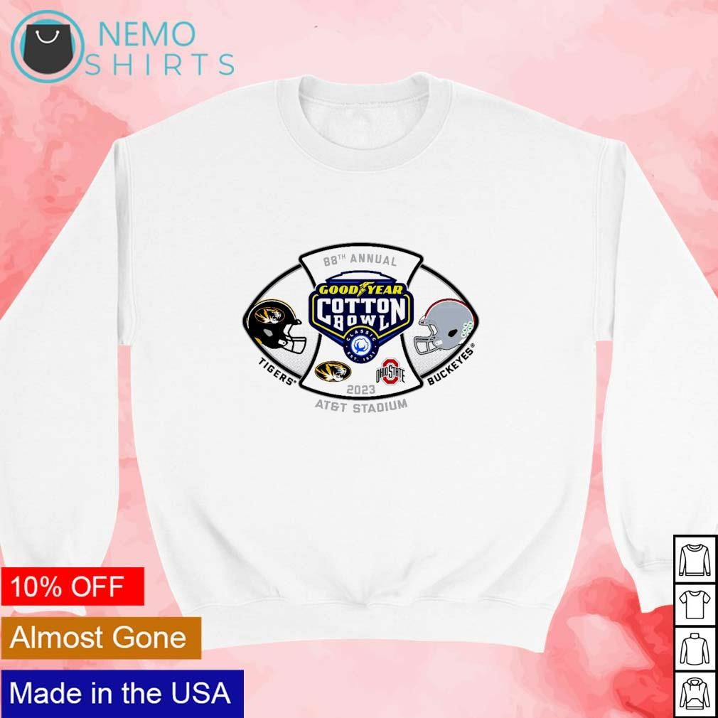 Missouri Tigers vs Ohio State Buckeyes 2023 Goodyear - Adult & Kids T-Shirts, Sweatshirts & Hoodies apparel design preview 3