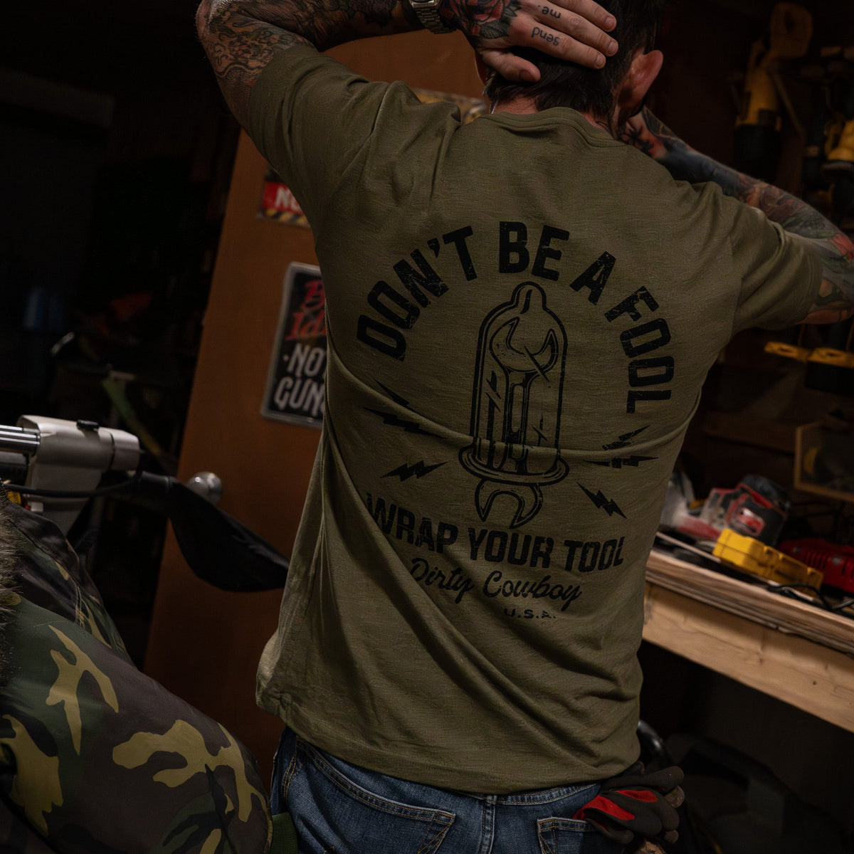Don't Be a Fool. Wrap Your Tool Men's - Adult & Kids T-Shirts, Sweatshirts & Hoodies apparel design preview 15