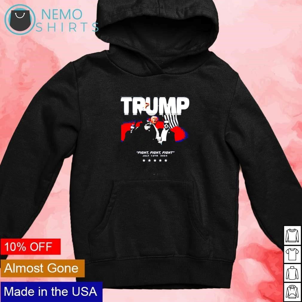 Trump fight July 13th 2024 - Adult & Kids T-Shirts, Sweatshirts & Hoodies apparel design preview 2