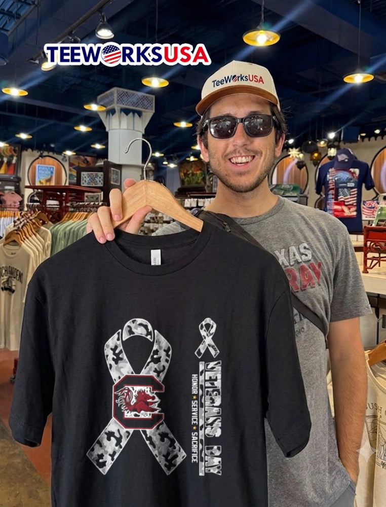 South Carolina Gamecocks x Veterans Day - Adult & Kids T-Shirts, Sweatshirts & Hoodies apparel design preview 2
