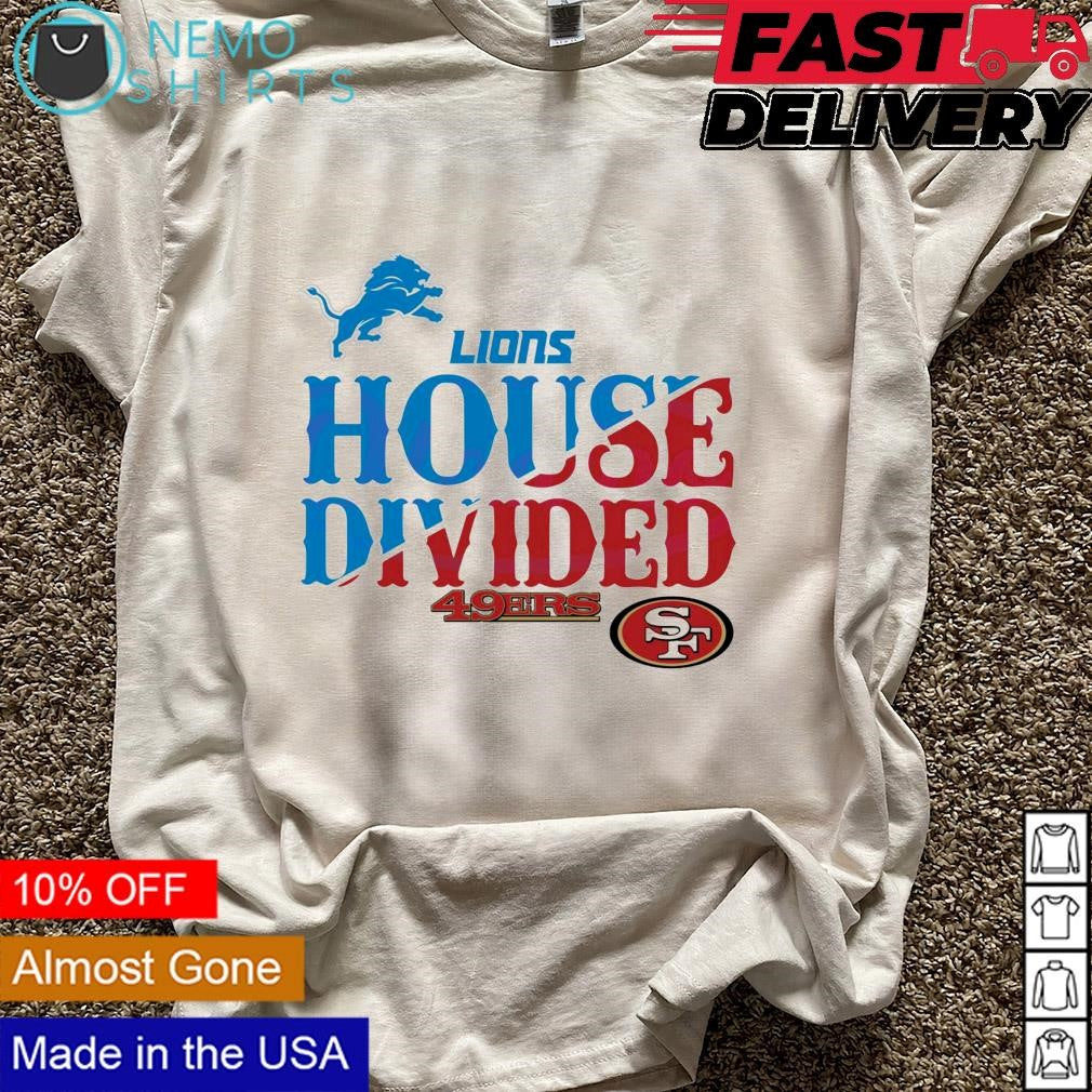 House Divided Detroit Lions vs San Francisco 49ers - Adult & Kids T-Shirts, Sweatshirts & Hoodies apparel design preview 5