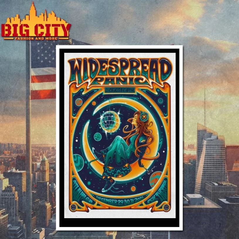 Widespread Panic New Years Eve 2025 Atlanta On Dec - Adult & Kids T-Shirts, Sweatshirts & Hoodies apparel design preview 4