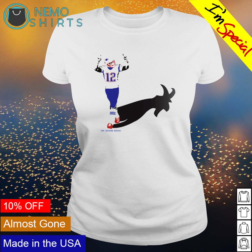 Tom Brady goat shadow - Adult & Kids T-Shirts, Sweatshirts & Hoodies apparel design preview 3