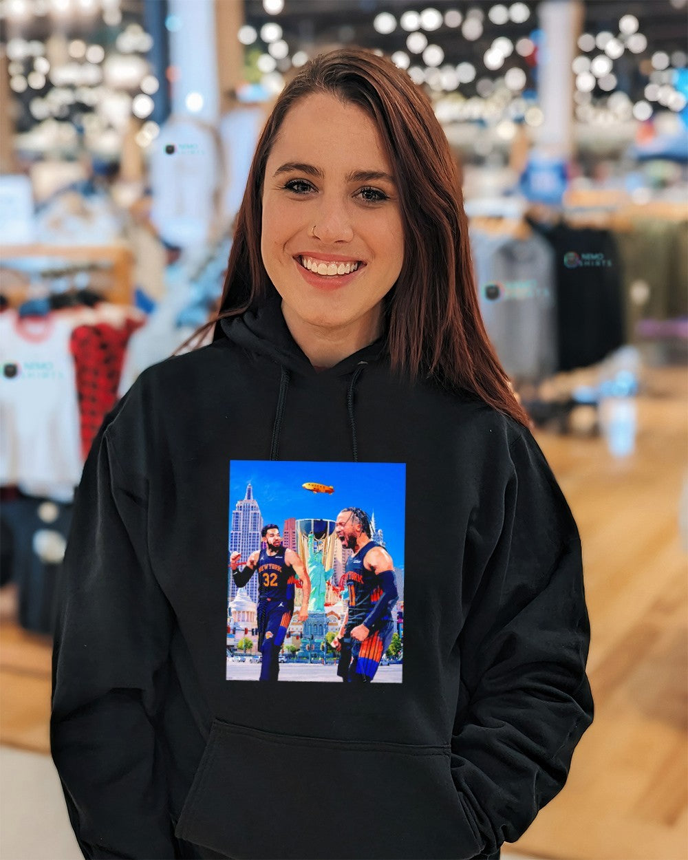 Karl-anthony Towns and Jalen Brunson New York Knicks - Adult & Kids T-Shirts, Sweatshirts & Hoodies apparel design preview 5