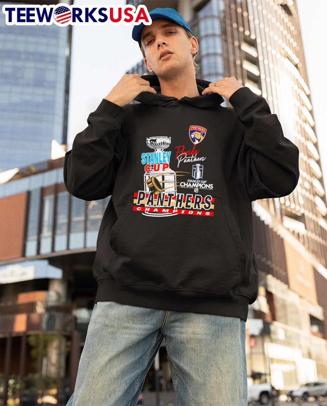 Florida Panthers 2025 Stanley Cup Champions Raise The - Adult & Kids T-Shirts, Sweatshirts & Hoodies apparel design preview 3
