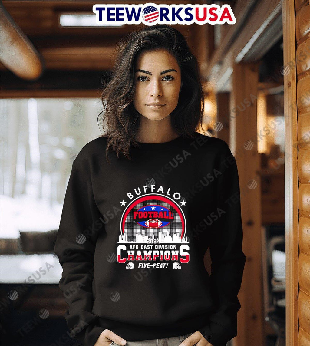 Buffalo Football 2024 Afc East Division Champions - Adult & Kids T-Shirts, Sweatshirts & Hoodies apparel design preview 6