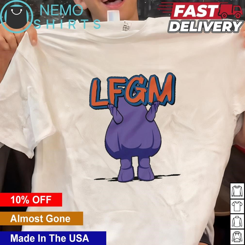 Grimace LFGM New York Mets - Adult & Kids T-Shirts, Sweatshirts & Hoodies apparel design preview 1