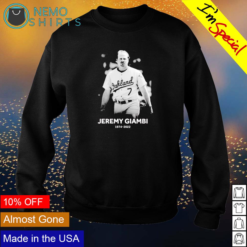 RIP Jeremy Giambi 1974 2022 - Adult & Kids T-Shirts, Sweatshirts & Hoodies apparel design preview 4