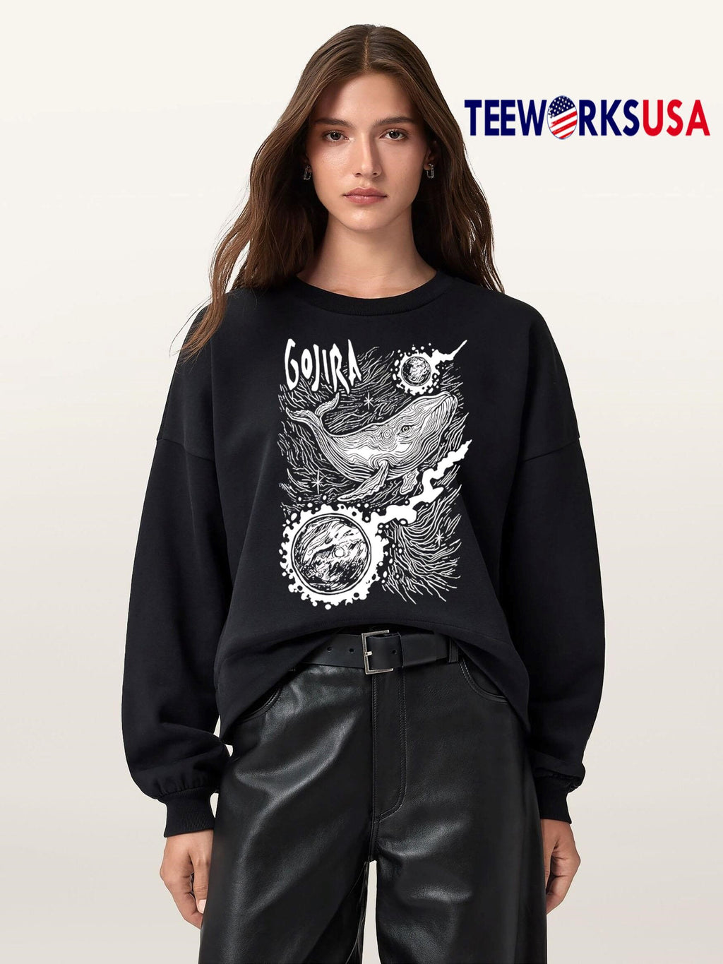Gojira New York Comic Con 2025 Exclusive black white - Adult & Kids T-Shirts, Sweatshirts & Hoodies apparel design preview 5