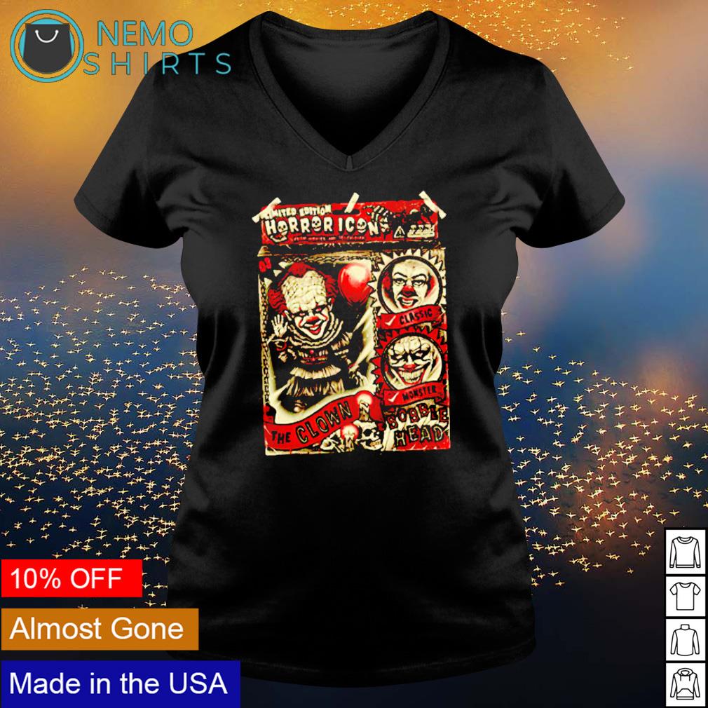 Horror icon Pennywise the Clown Bobblehead - Adult & Kids T-Shirts, Sweatshirts & Hoodies apparel design preview 5