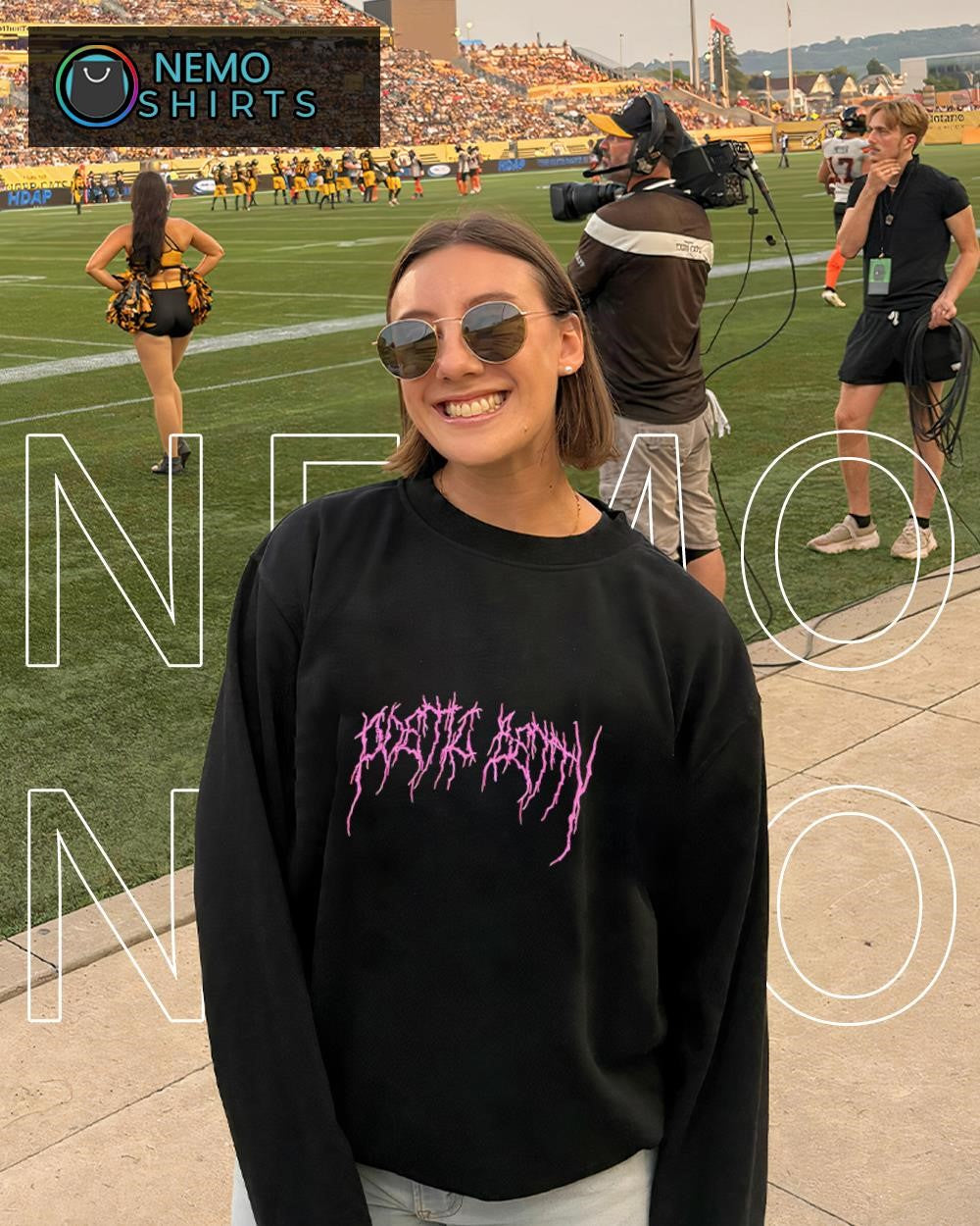Poetic Betty aesthetic typography pink text - Adult & Kids T-Shirts, Sweatshirts & Hoodies apparel design preview 4