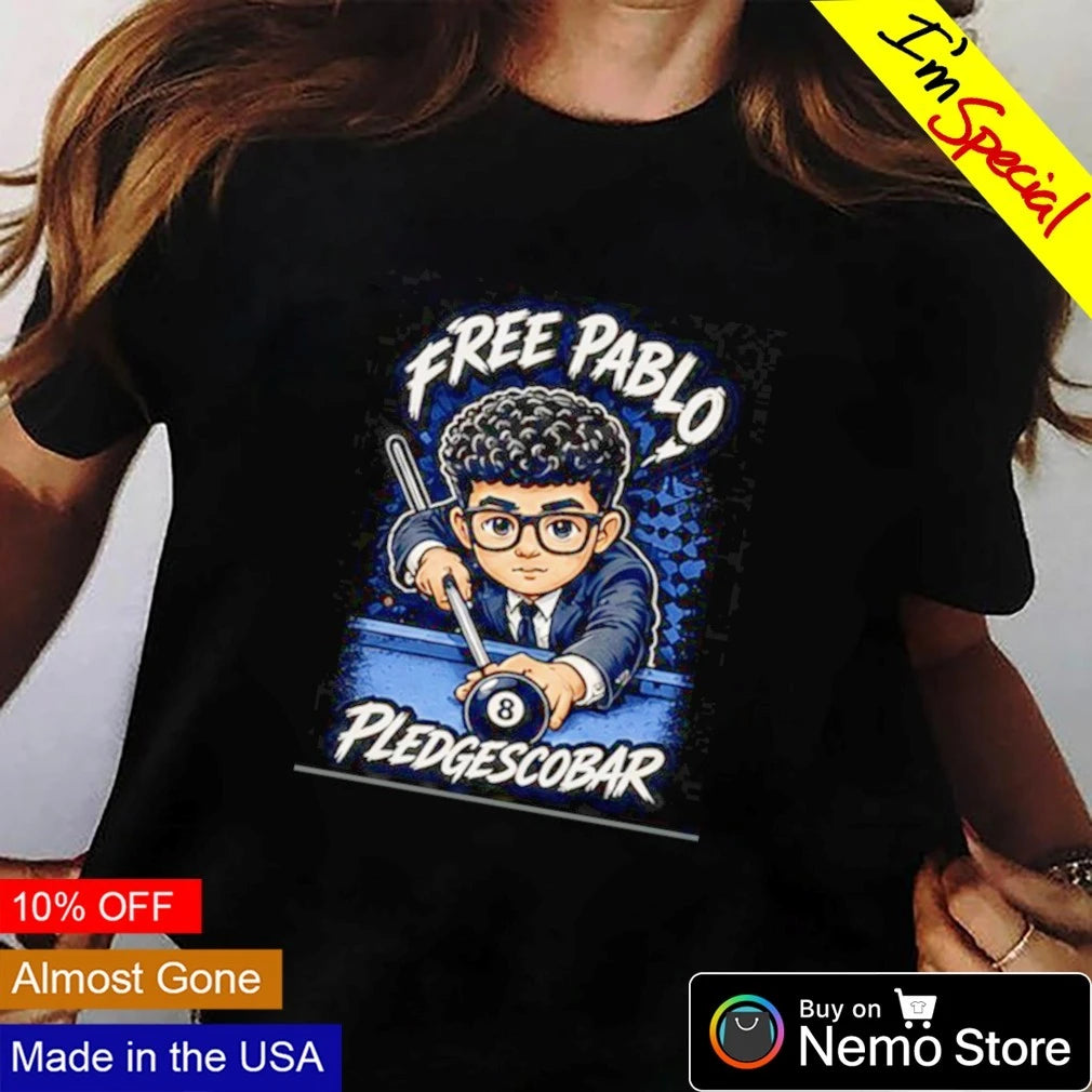 Free Pablo Pledgescobar 8 Ball Billiards chibi - Adult & Kids T-Shirts, Sweatshirts & Hoodies apparel design preview 3