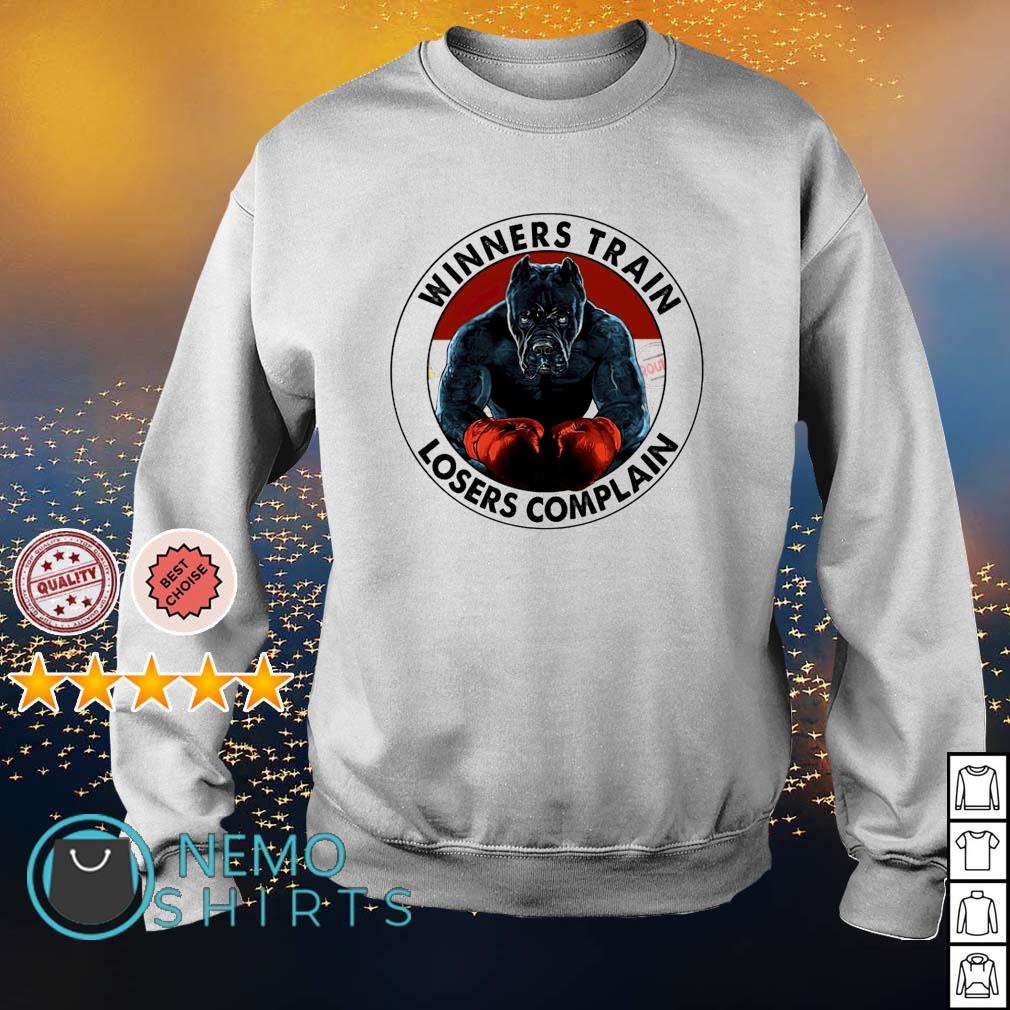 Pit bull winners train losers complain - Adult & Kids T-Shirts, Sweatshirts & Hoodies apparel design preview 4
