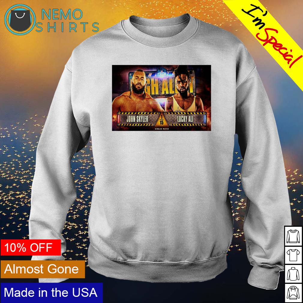 John Skyler vs Lucky Ali strong high alert - Adult & Kids T-Shirts, Sweatshirts & Hoodies apparel design preview 4