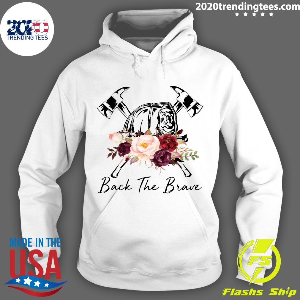 Fire Helmet Drawing Back The Brave - Adult & Kids T-Shirts, Sweatshirts & Hoodies apparel design preview 2