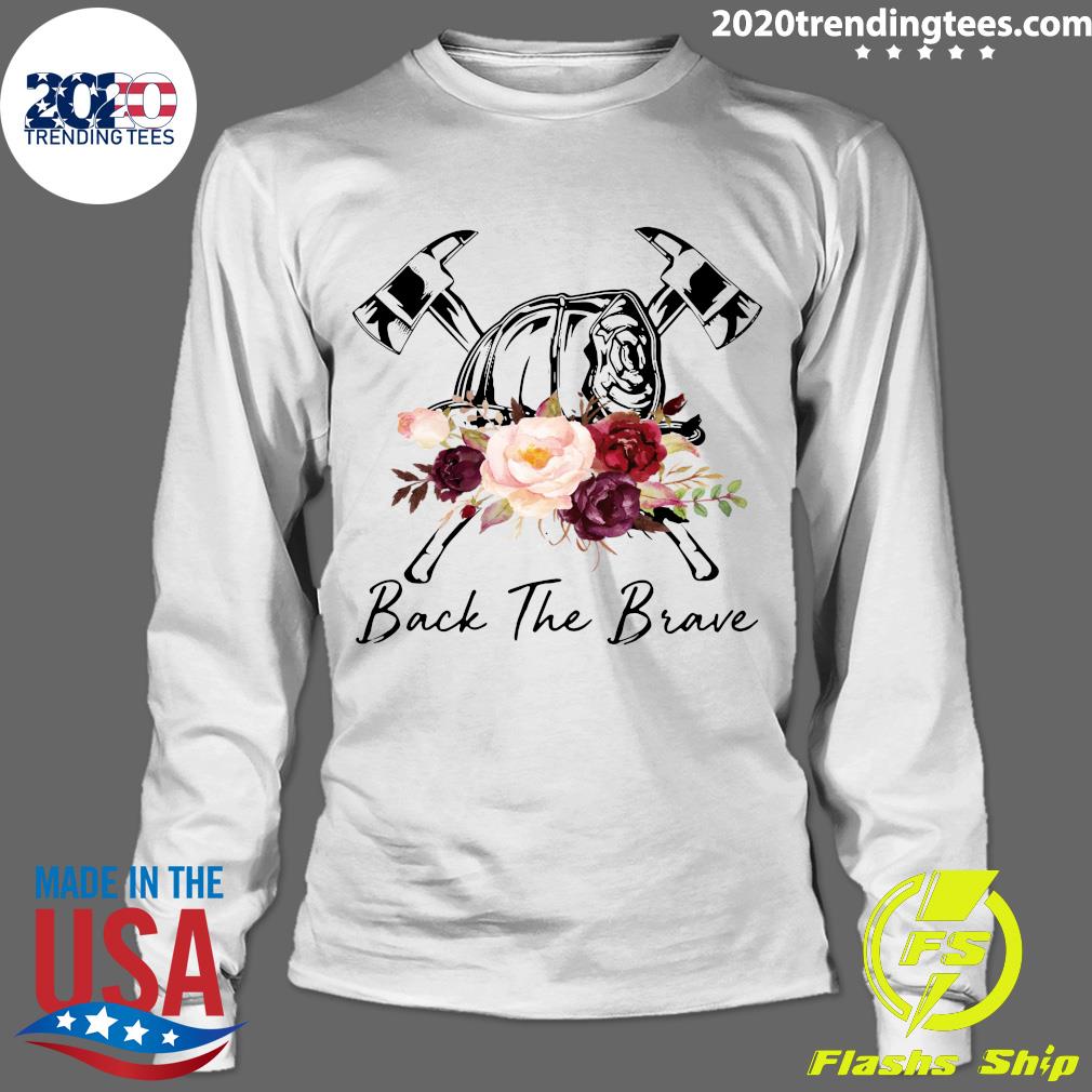 Fire Helmet Drawing Back The Brave - Adult & Kids T-Shirts, Sweatshirts & Hoodies apparel design preview 4