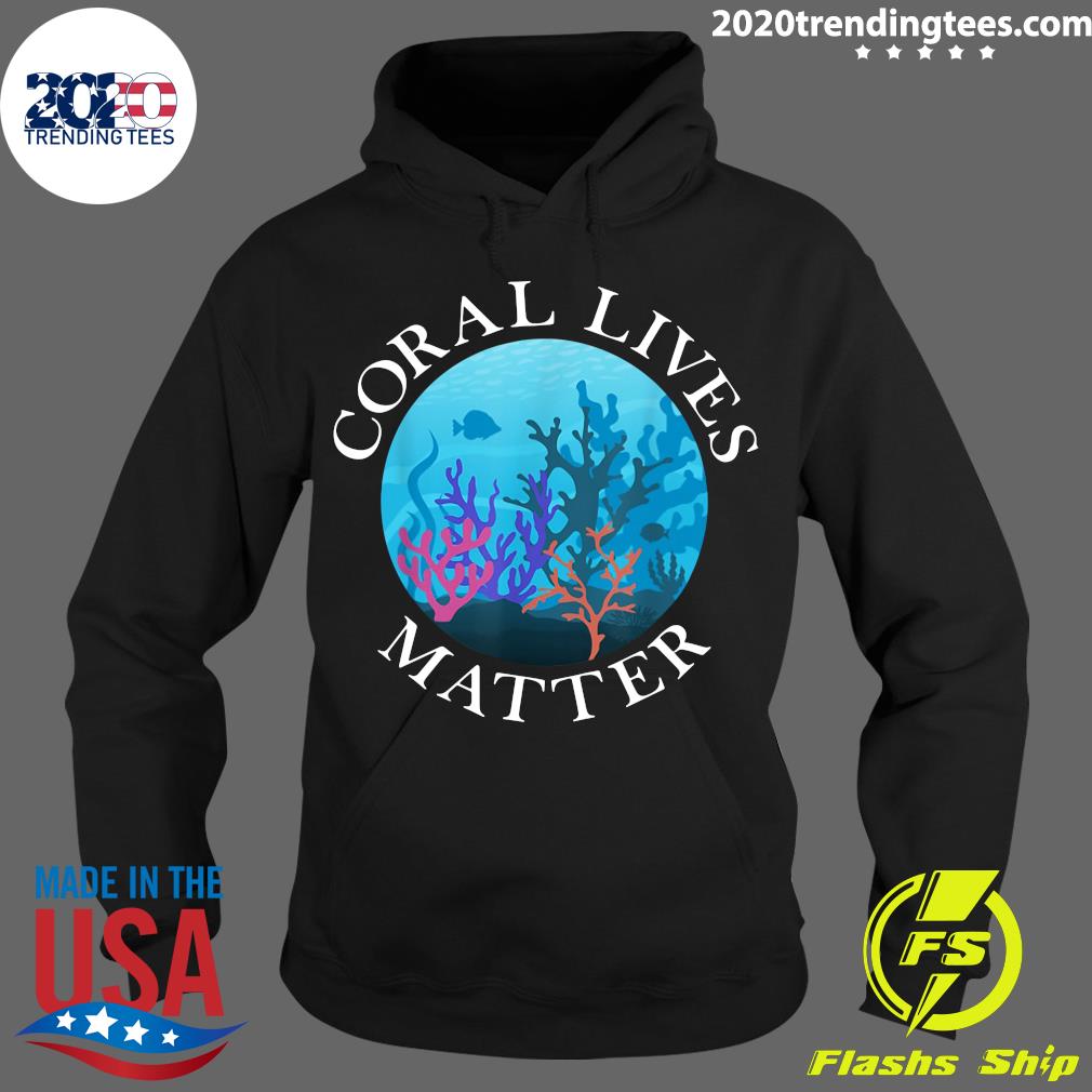 Fish Ocean Coral Lives Matter - Adult & Kids T-Shirts, Sweatshirts & Hoodies apparel design preview 2