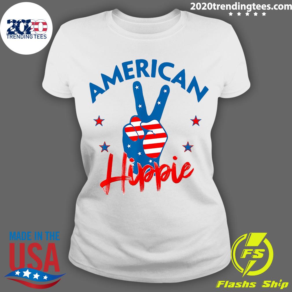 Flag American Hippie - Adult & Kids T-Shirts, Sweatshirts & Hoodies apparel design preview 3