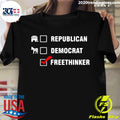Freethinker Not A Republican or Democrat - Adult & Kids T-Shirts, Sweatshirts & Hoodies apparel design preview 1