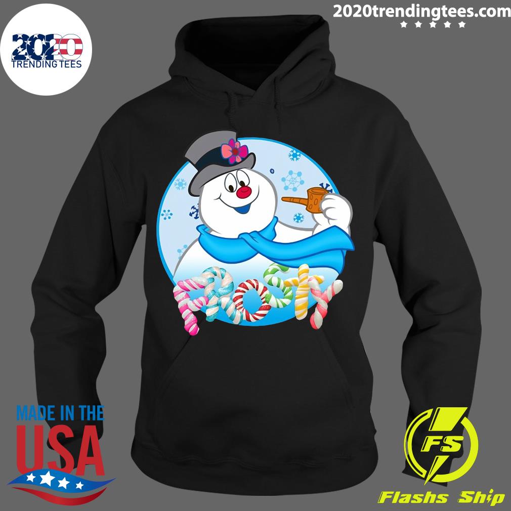 Frosty The Snowman Candy Letters Portrait - Adult & Kids T-Shirts, Sweatshirts & Hoodies apparel design preview 2