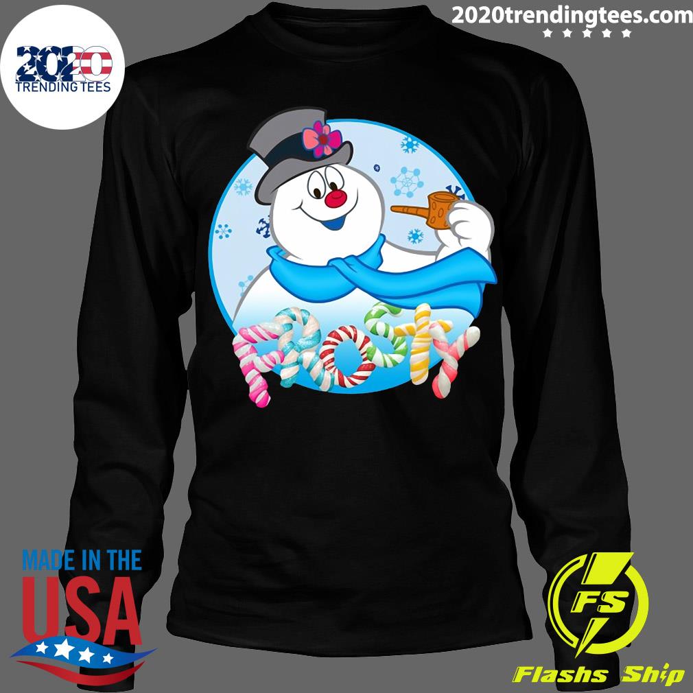 Frosty The Snowman Candy Letters Portrait - Adult & Kids T-Shirts, Sweatshirts & Hoodies apparel design preview 4