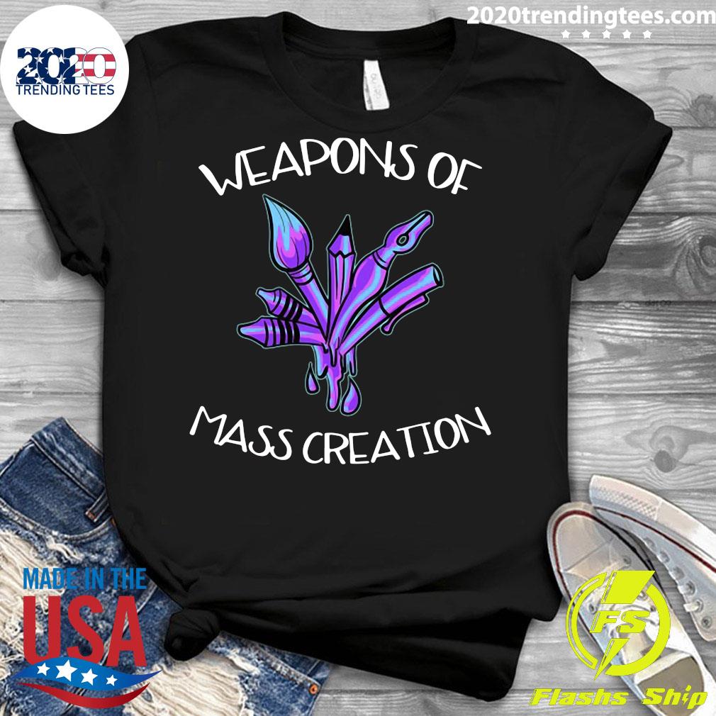 Funny Art Weapons Of Mass Creation Beautiful - Adult & Kids T-Shirts, Sweatshirts & Hoodies apparel design preview 3