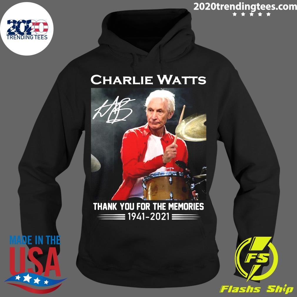 Funny Charlie Watts Signature Thank You For The - Adult & Kids T-Shirts, Sweatshirts & Hoodies apparel design preview 2