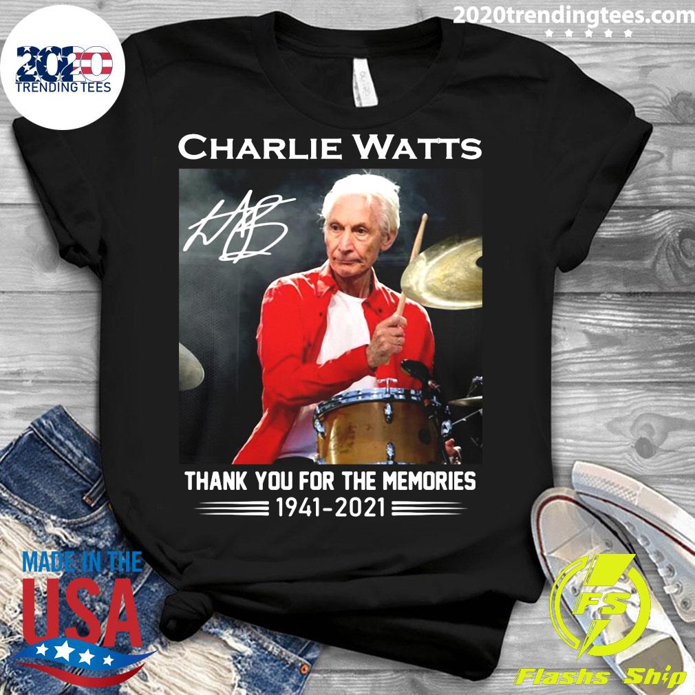 Funny Charlie Watts Signature Thank You For The - Adult & Kids T-Shirts, Sweatshirts & Hoodies apparel design preview 3