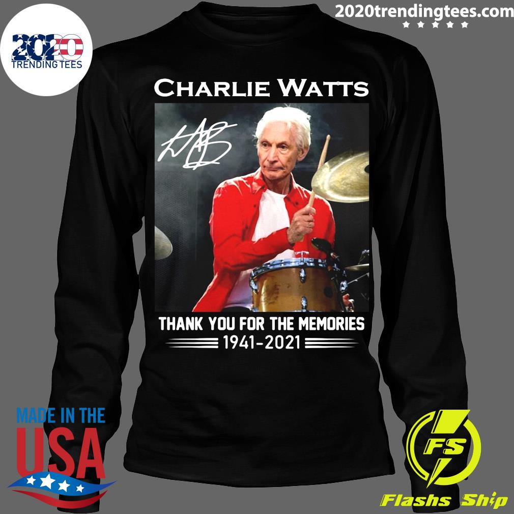 Funny Charlie Watts Signature Thank You For The - Adult & Kids T-Shirts, Sweatshirts & Hoodies apparel design preview 4