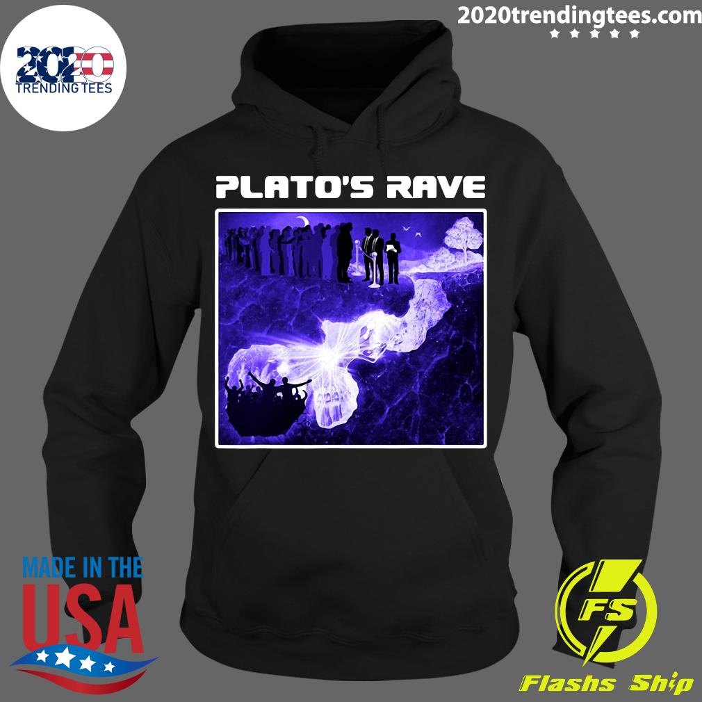 Funny Raver Philosopher Plato's Rave Cave Allegory - Adult & Kids T-Shirts, Sweatshirts & Hoodies apparel design preview 2