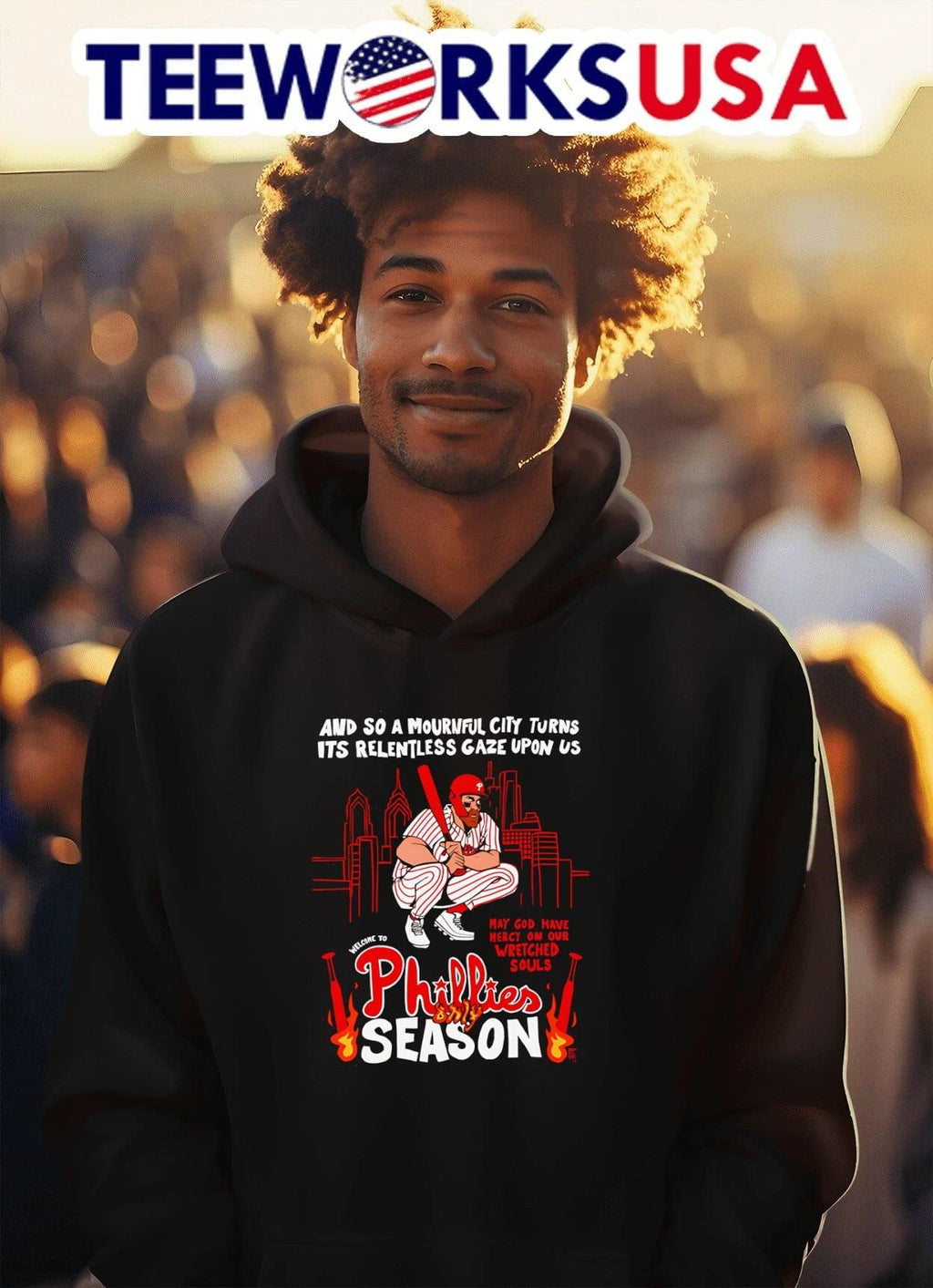 And So A Mournful City Turns Its Relentless Gaze Upon - Adult & Kids T-Shirts, Sweatshirts & Hoodies apparel design preview 2
