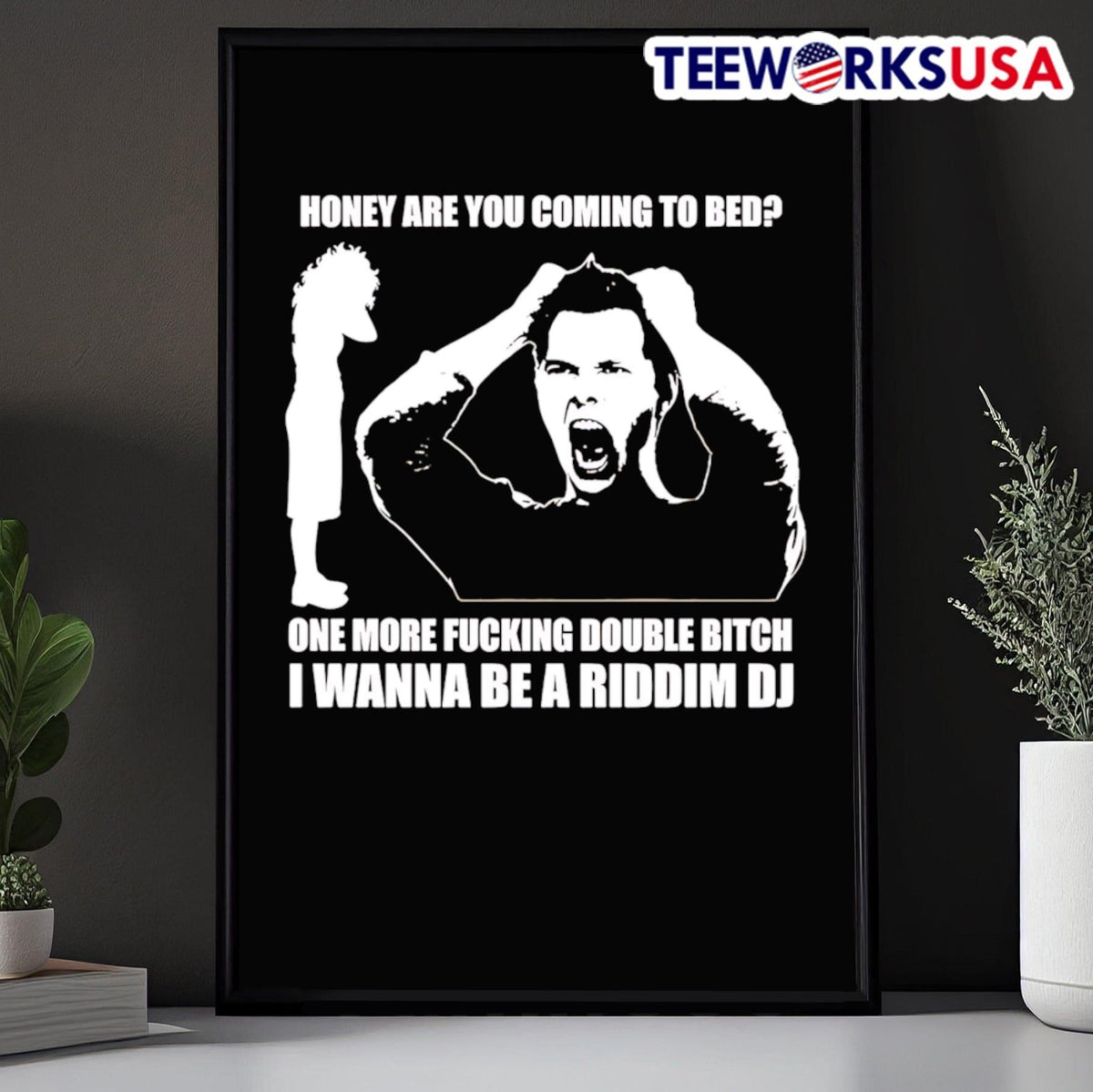 Honey Are You Coming To Bed One More Fucking Double - Adult & Kids T-Shirts, Sweatshirts & Hoodies apparel design preview 5