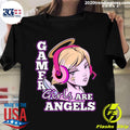 Gamer Girls Are Angels - Adult & Kids T-Shirts, Sweatshirts & Hoodies apparel design preview 1