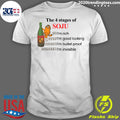 Garfield The 4 Stages Of Soju - Adult & Kids T-Shirts, Sweatshirts & Hoodies apparel design preview 1