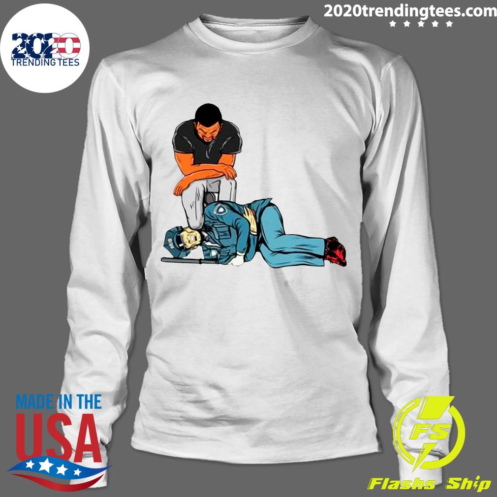 George Floyd Killing Police Stomach Ache Boy Stock - Adult & Kids T-Shirts, Sweatshirts & Hoodies apparel design preview 4