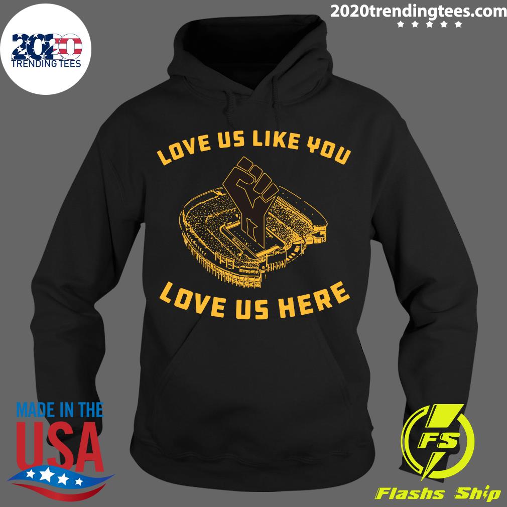 George Floyd Love Us Like You Here - Adult & Kids T-Shirts, Sweatshirts & Hoodies apparel design preview 2