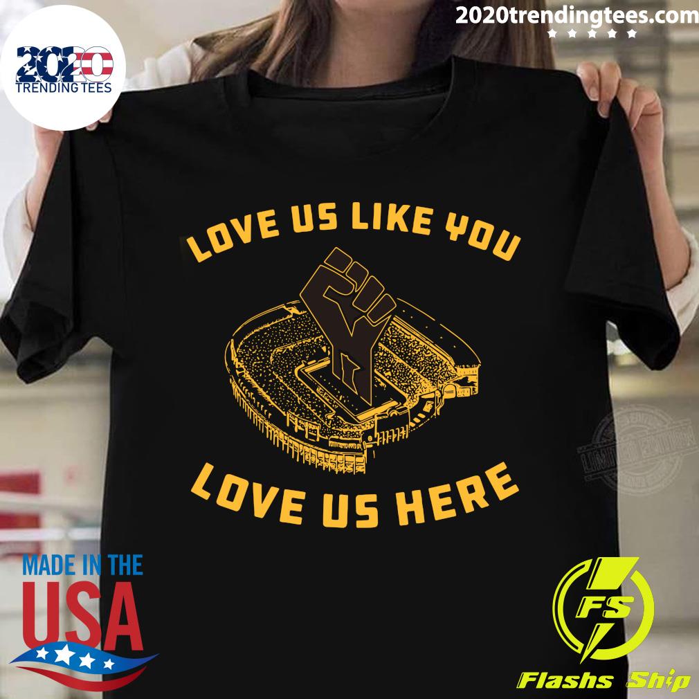 George Floyd Love Us Like You Here - Adult & Kids T-Shirts, Sweatshirts & Hoodies apparel design preview 1