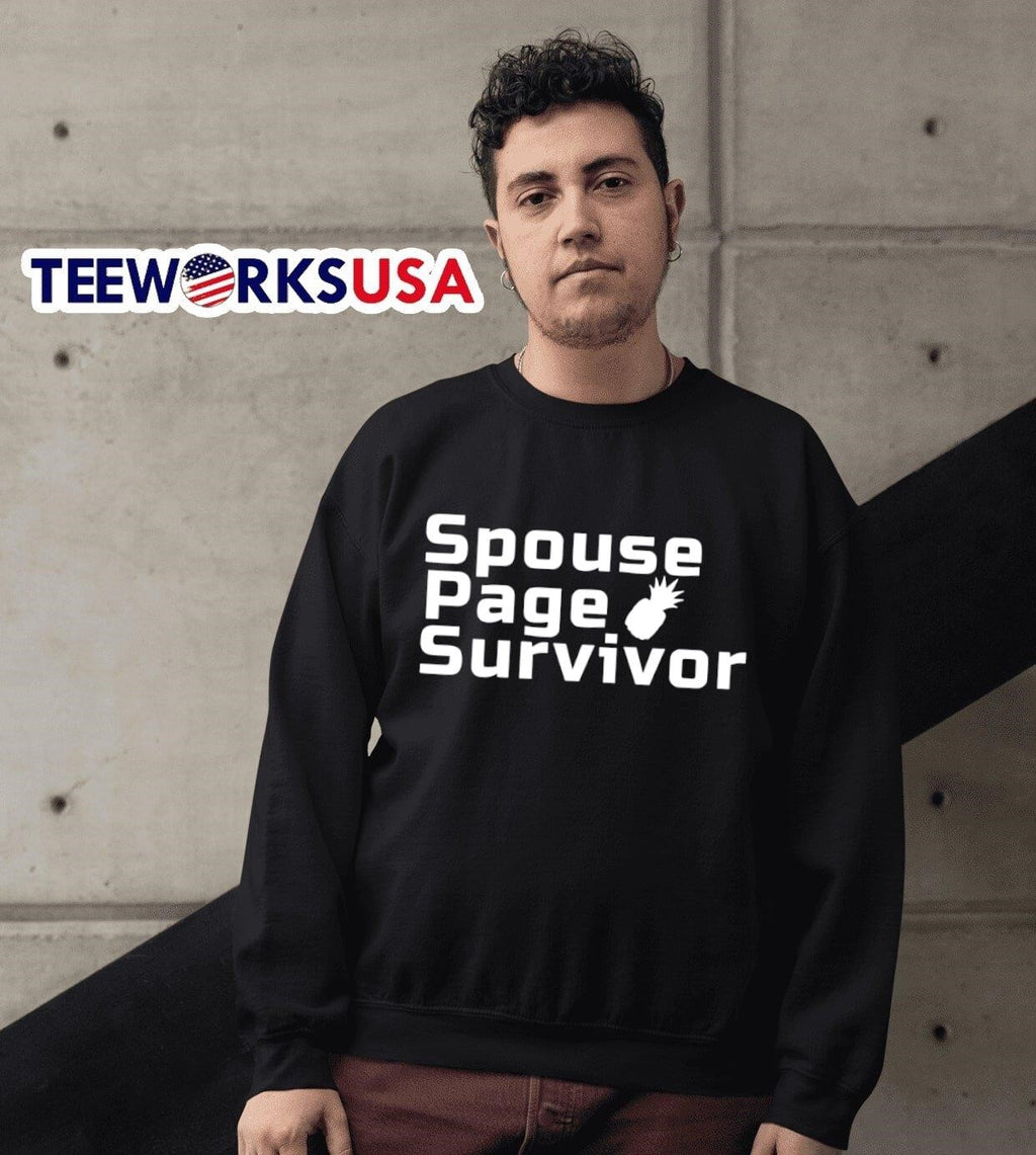 Spouse Page Survivor - Adult & Kids T-Shirts, Sweatshirts & Hoodies apparel design preview 6