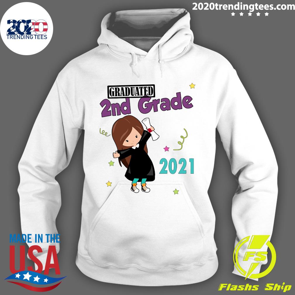 Girly Graduated 2nd Grade 2021 - Adult & Kids T-Shirts, Sweatshirts & Hoodies apparel design preview 2