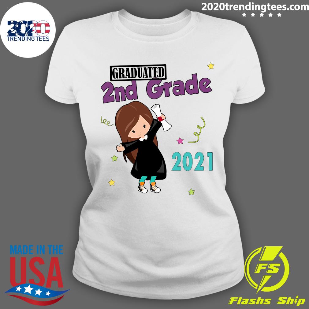 Girly Graduated 2nd Grade 2021 - Adult & Kids T-Shirts, Sweatshirts & Hoodies apparel design preview 3