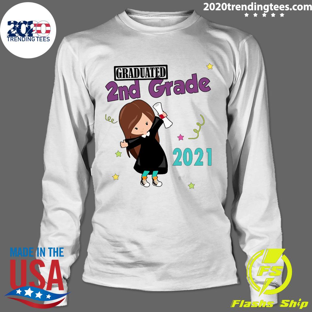 Girly Graduated 2nd Grade 2021 - Adult & Kids T-Shirts, Sweatshirts & Hoodies apparel design preview 4