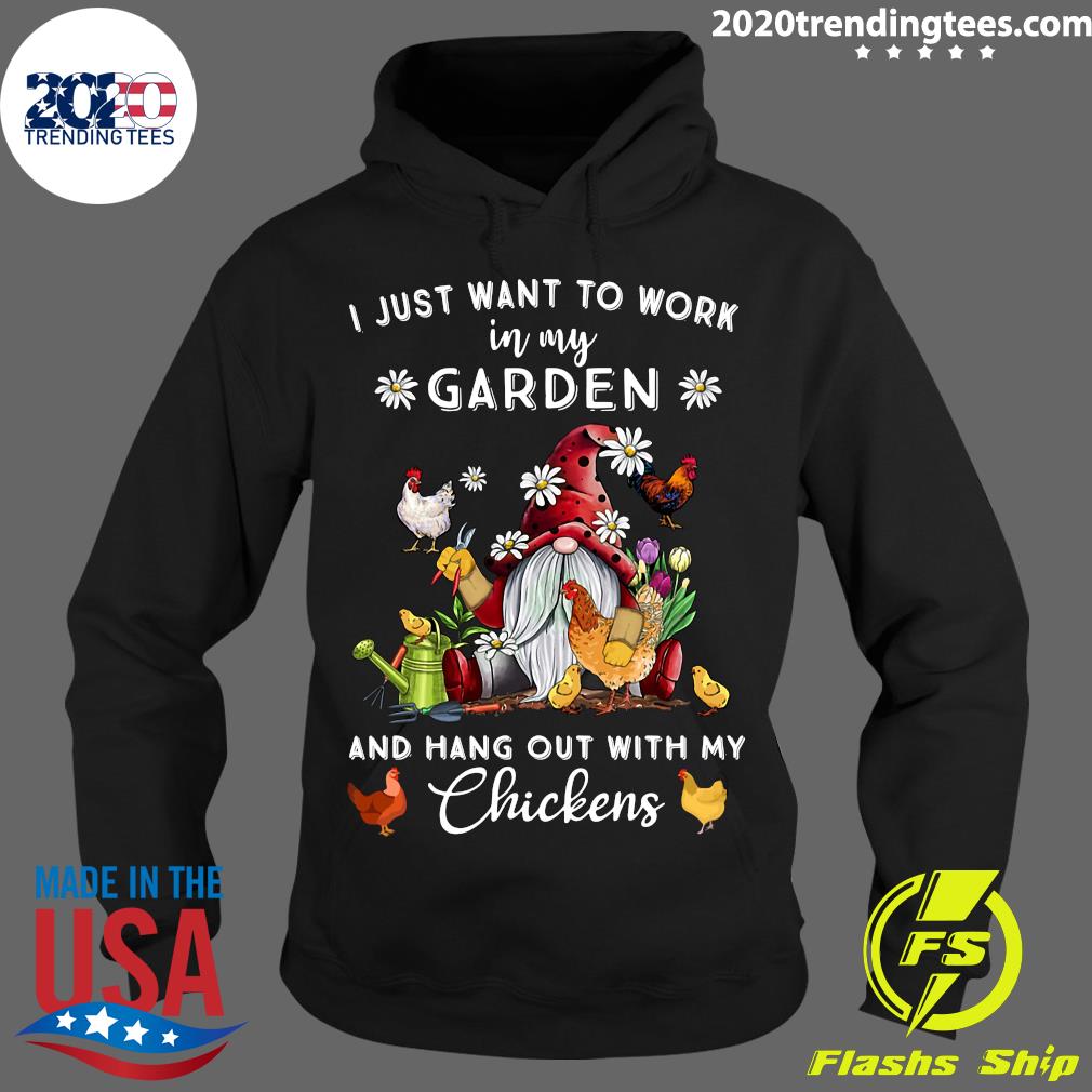 Gnome I Just Want To Work In My Garden And Hang Out - Adult & Kids T-Shirts, Sweatshirts & Hoodies apparel design preview 2