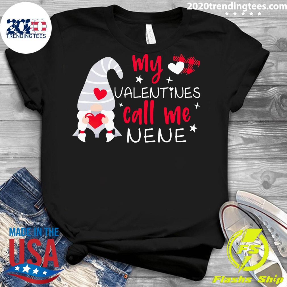 Gnome My Valentines Call Me Nene - Adult & Kids T-Shirts, Sweatshirts & Hoodies apparel design preview 3