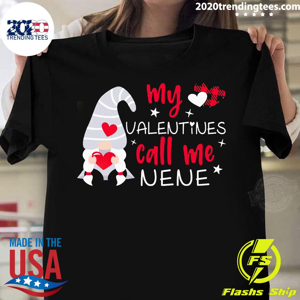 Gnome My Valentines Call Me Nene - Adult & Kids T-Shirts, Sweatshirts & Hoodies apparel design preview 1