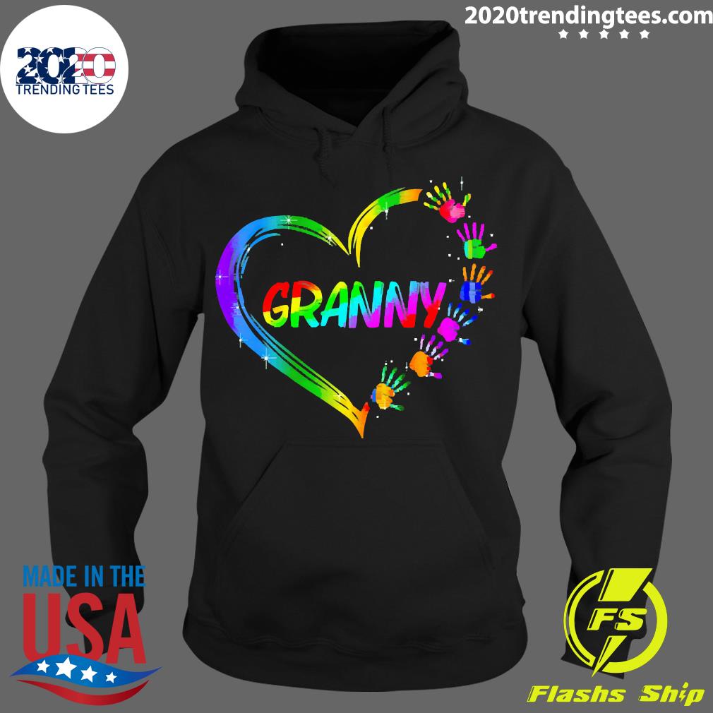 Gradient Heart Shape Granny - Adult & Kids T-Shirts, Sweatshirts & Hoodies apparel design preview 2