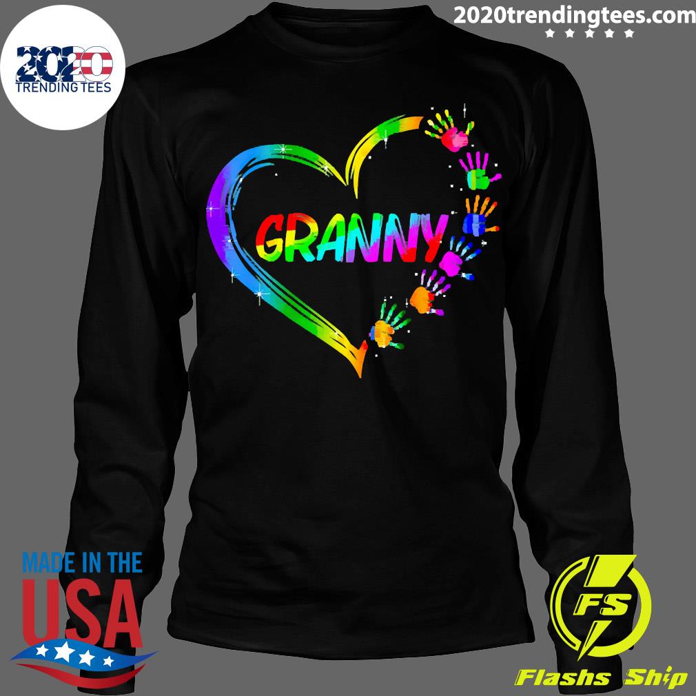 Gradient Heart Shape Granny - Adult & Kids T-Shirts, Sweatshirts & Hoodies apparel design preview 4